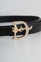 Dior Leather Belt with Diamond