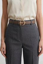 Dior Leather Belt with Diamond