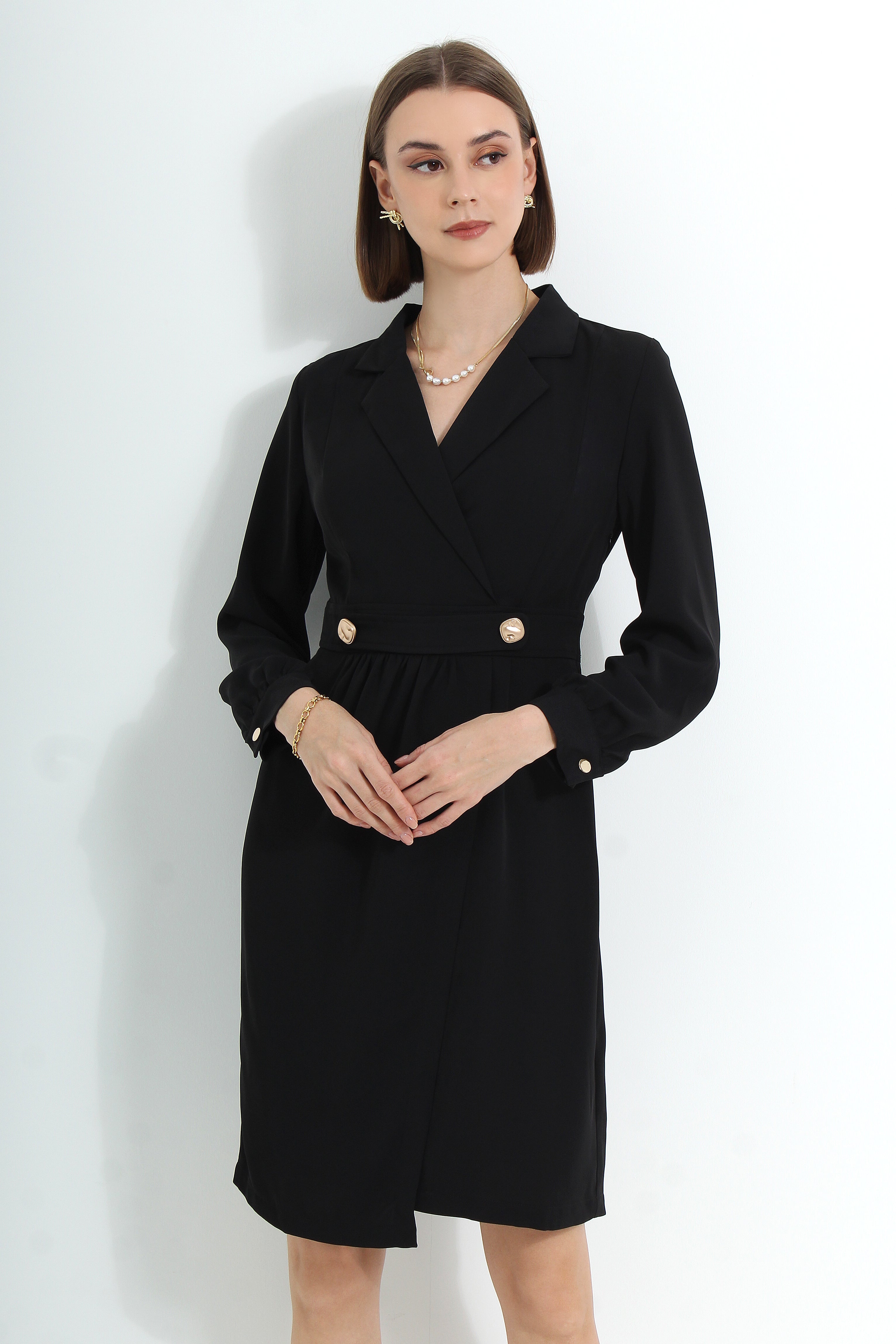 Black 2 Black Blazer Midi Dress 12370179