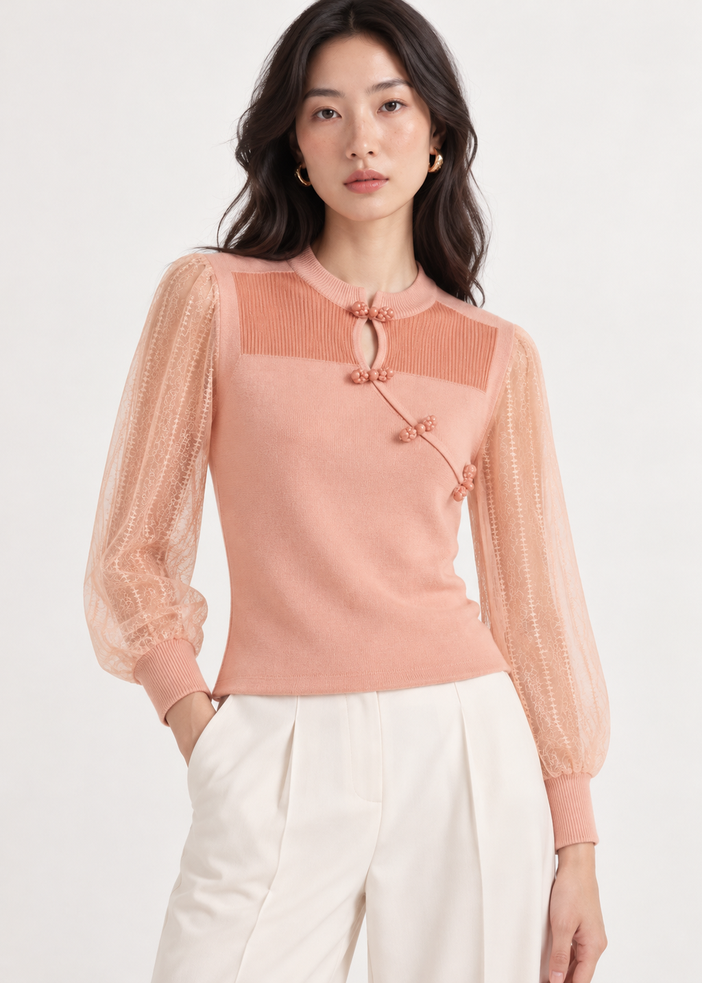 Knit Qipao Top