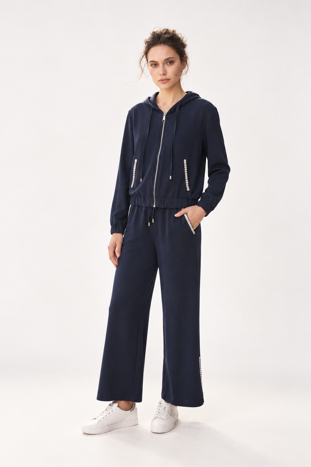Cool Touch Rhinestone Tracksuit (Top)