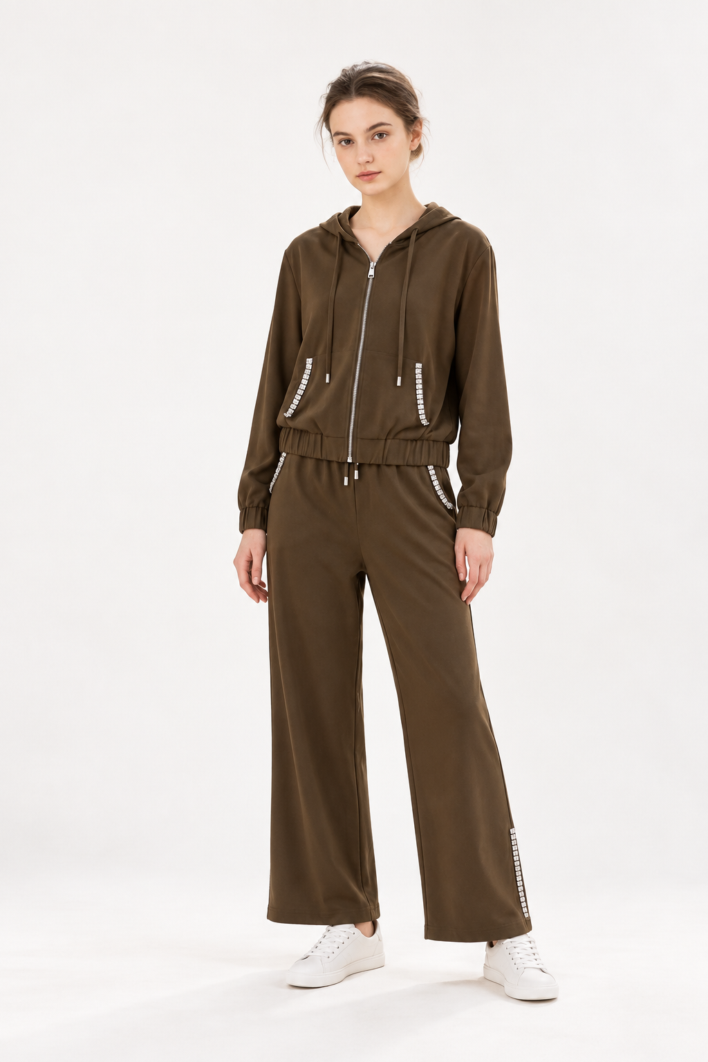 Cool Touch Rhinestone Tracksuit (Top)