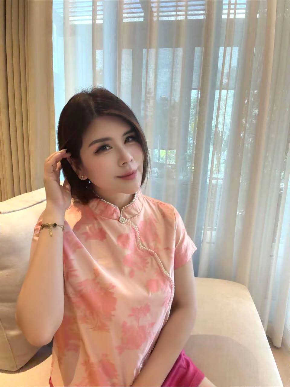 Pearl Aurelia Cheongsam Top