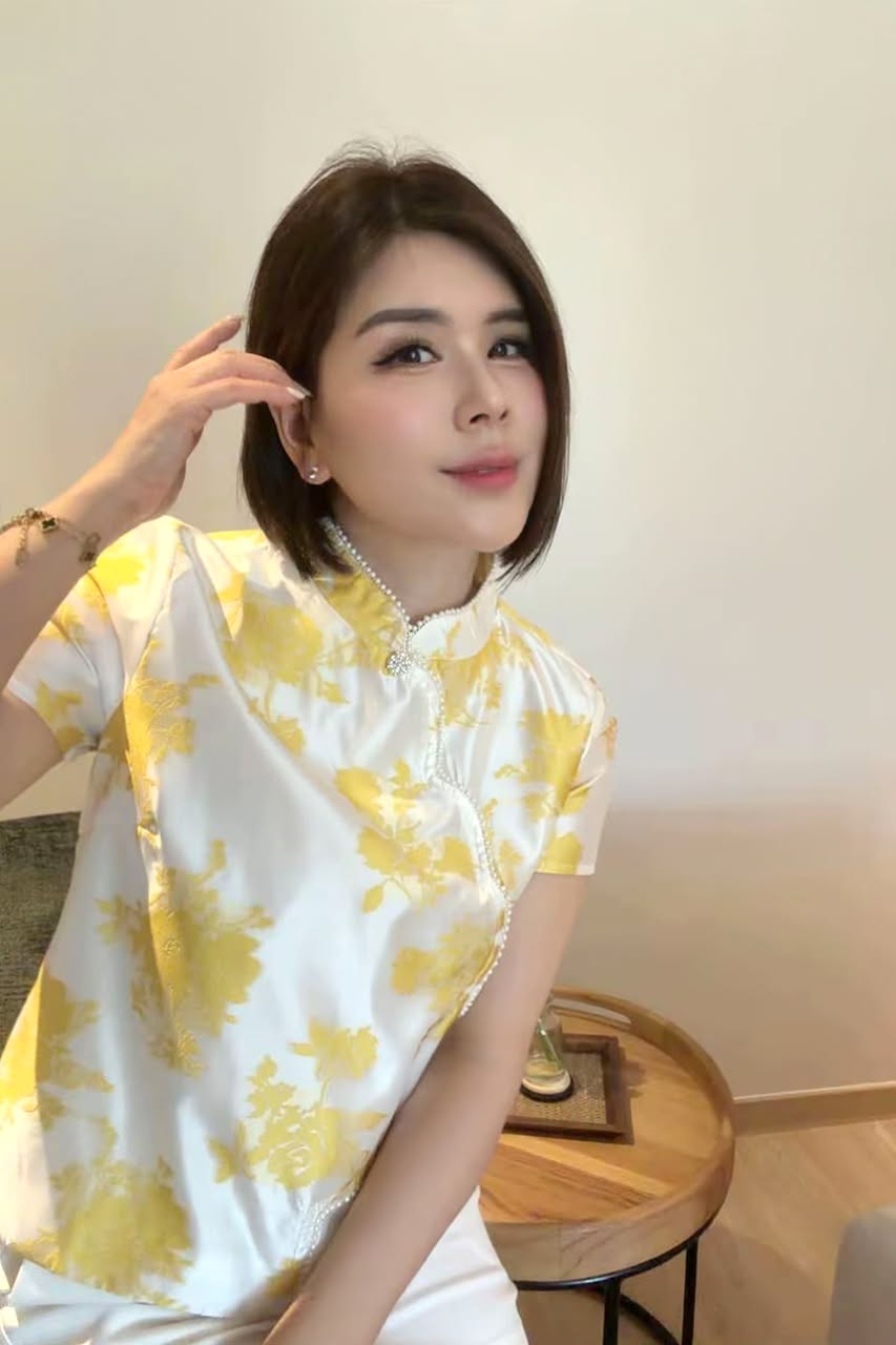 Pearl Aurelia Cheongsam Top