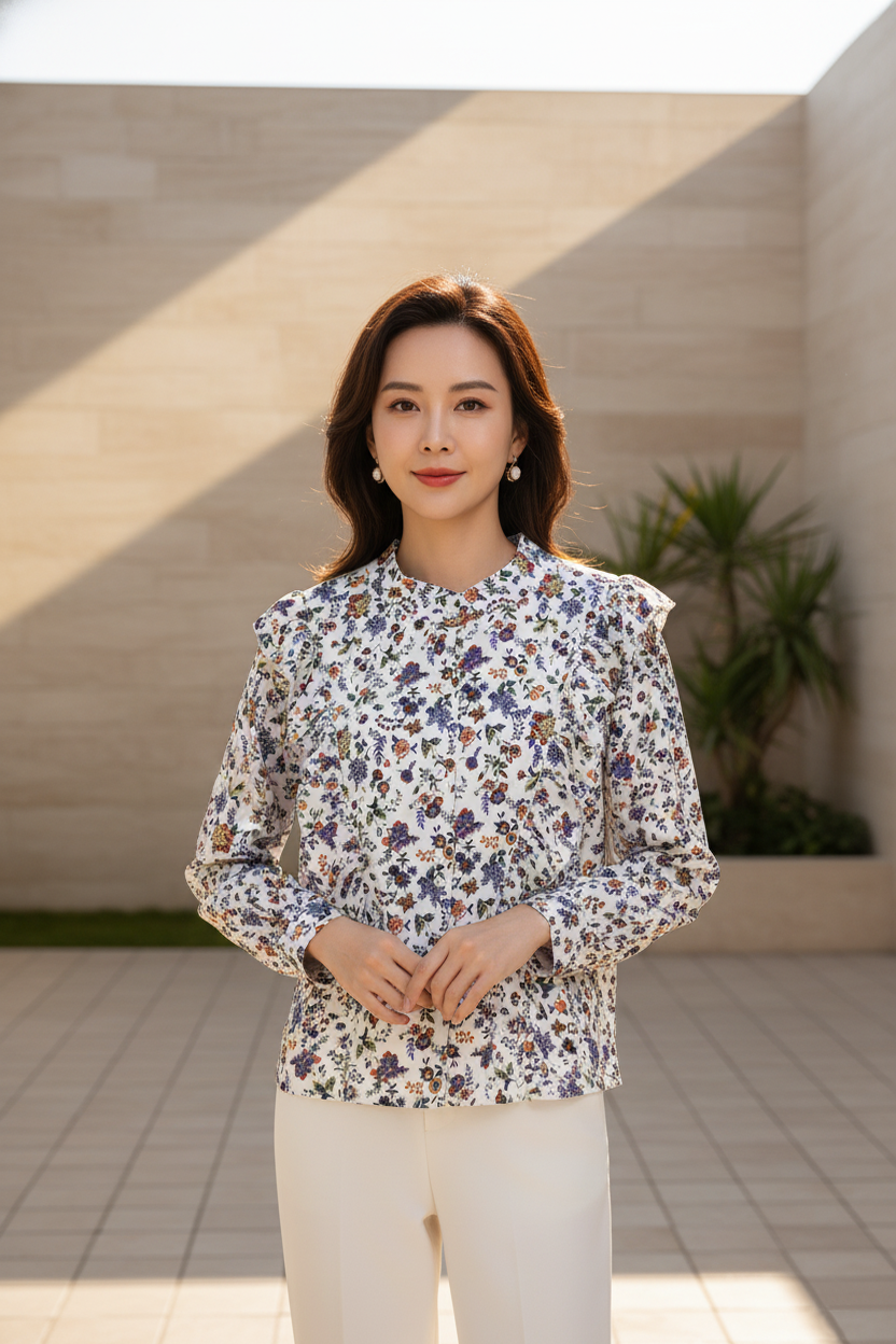 Floral Blouse (L size)