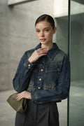 Dark Blue Denim Jacket (M size)
