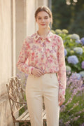 Floral Button Up Shirt (M size)