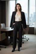 Suiting Fabric Trousers in Black (M size)