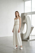 Ginny Wide-leg Pants in White (S size)