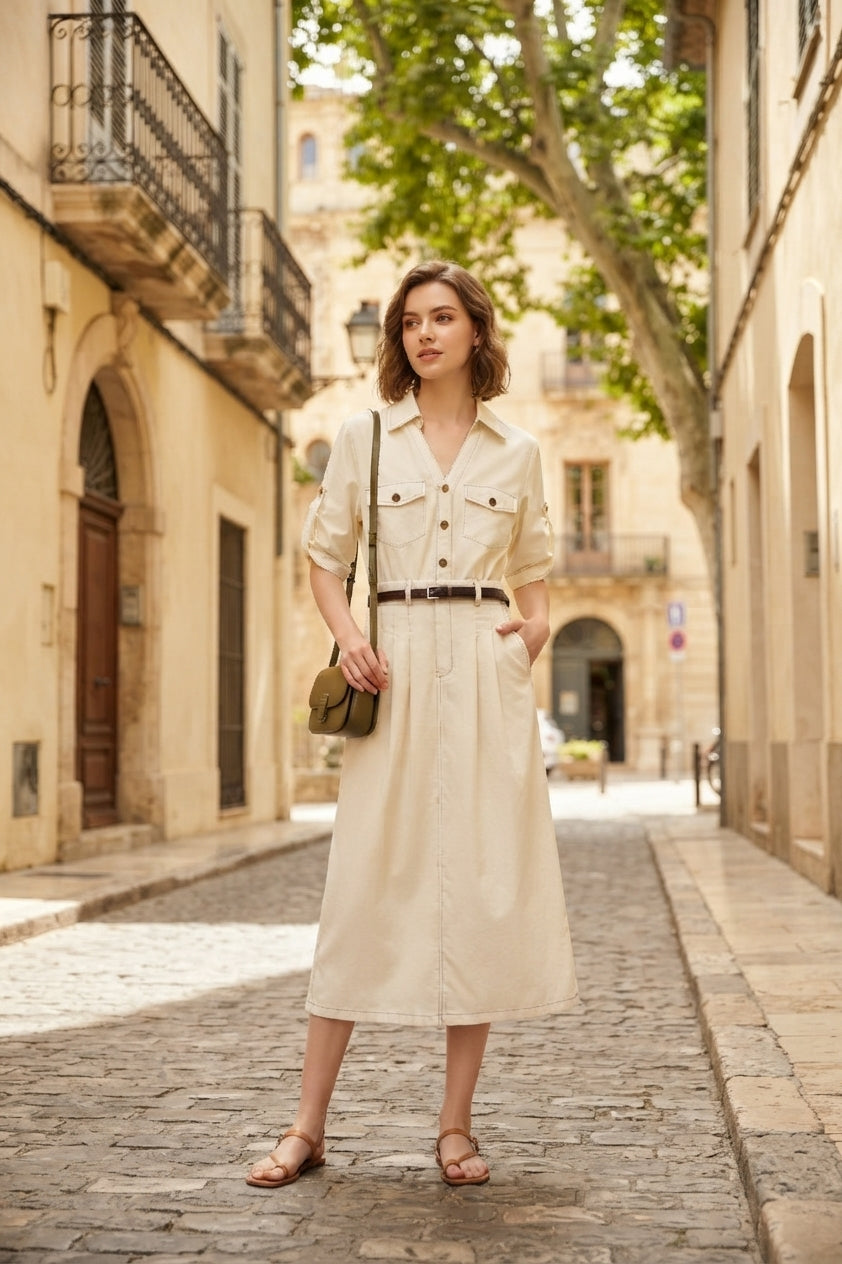 Louise Shirt Dress (L size)