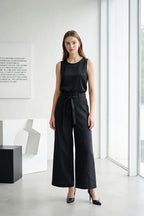 Ginny Wide-leg Pants in White (S size)