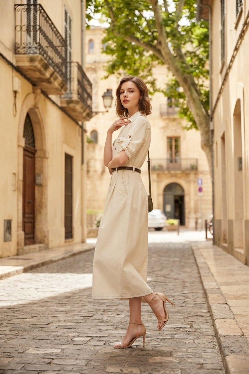 Louise Shirt Dress (L size)
