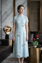 Sky Blue Cheongsam (L size)