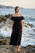Off the Shoulder Maxi Dress (Free size)