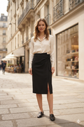 Knot Wrap Pencil Skirt