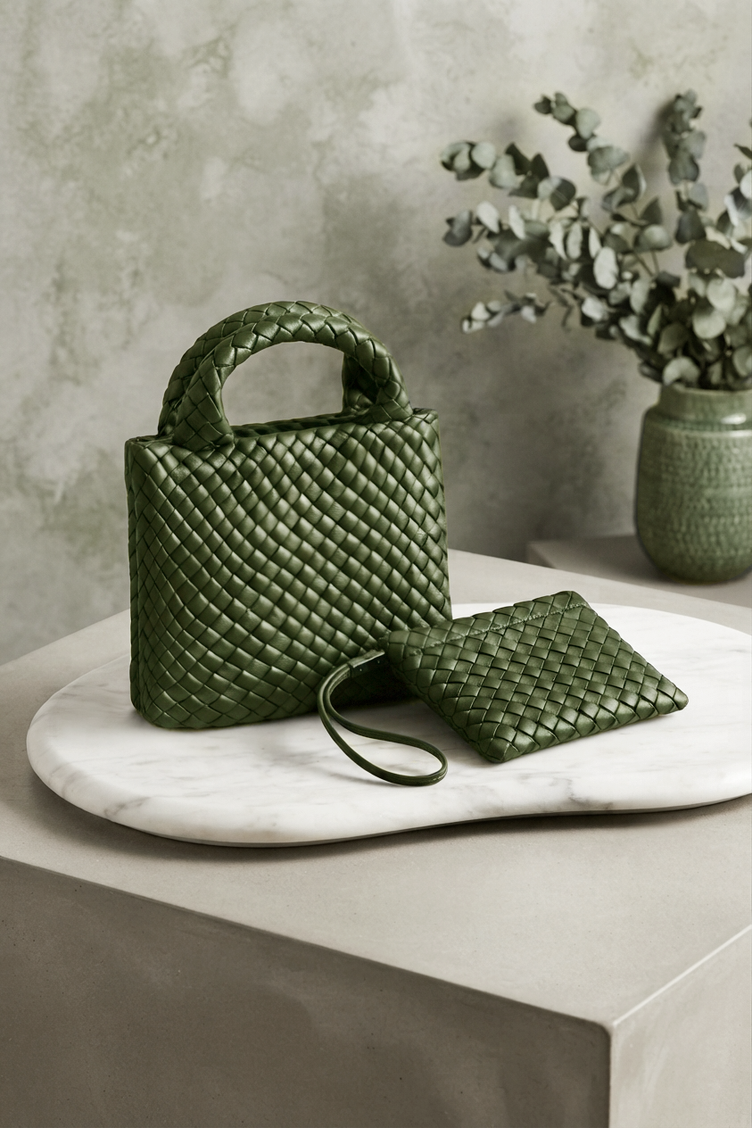 Mini Woven Tote Bag
