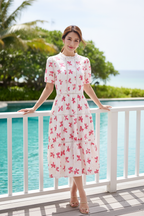 Floral Dress in Pink (S size)