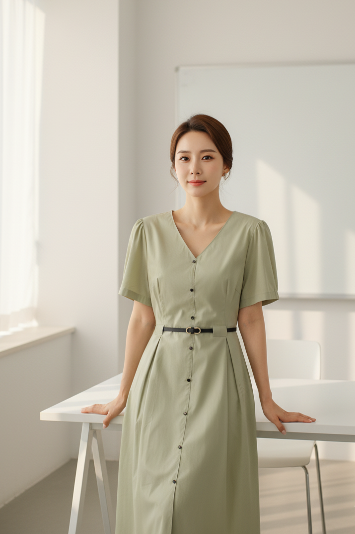 Lulu Dress in Green (XL size)