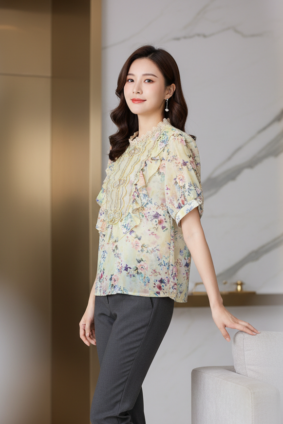 Elowen Ruffle Blouse (L size)