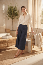 Wide Leg in Dark Navy (L size)