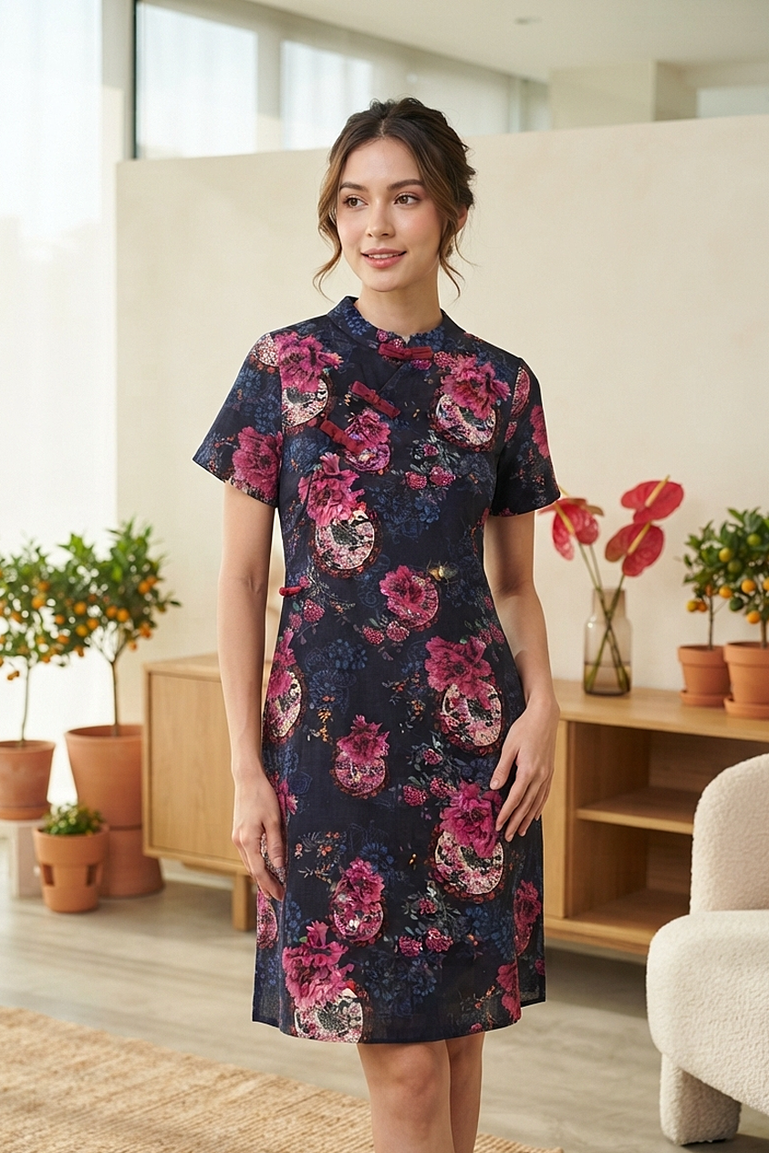 Zong Tai Cheongsam in Pink (M & XXL size)