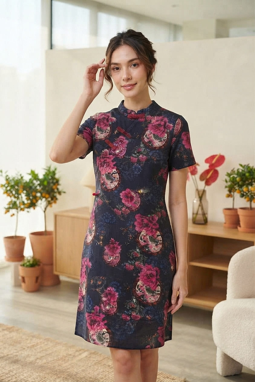 Zong Tai Cheongsam in Pink (M & XXL size)