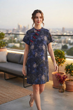 Zong Tai Cheongsam in Blue (M & XL size)