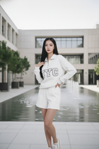 Half Zip Pullover Sweater Set