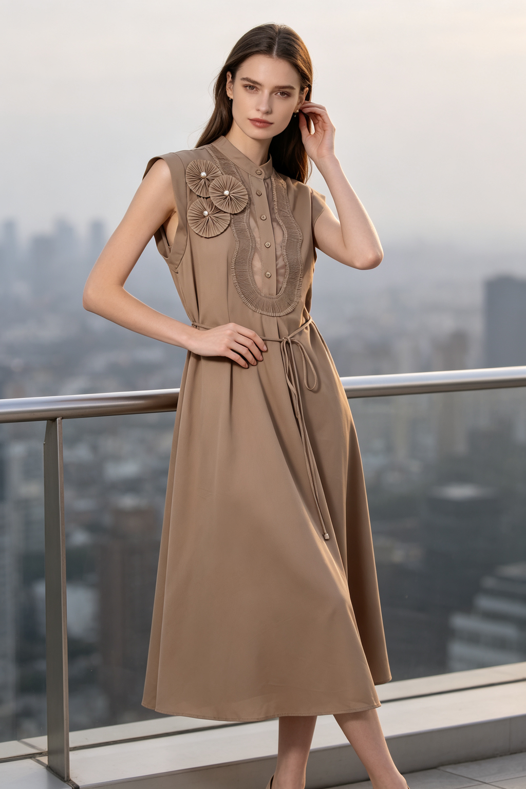 Ruffled Dress (L size)