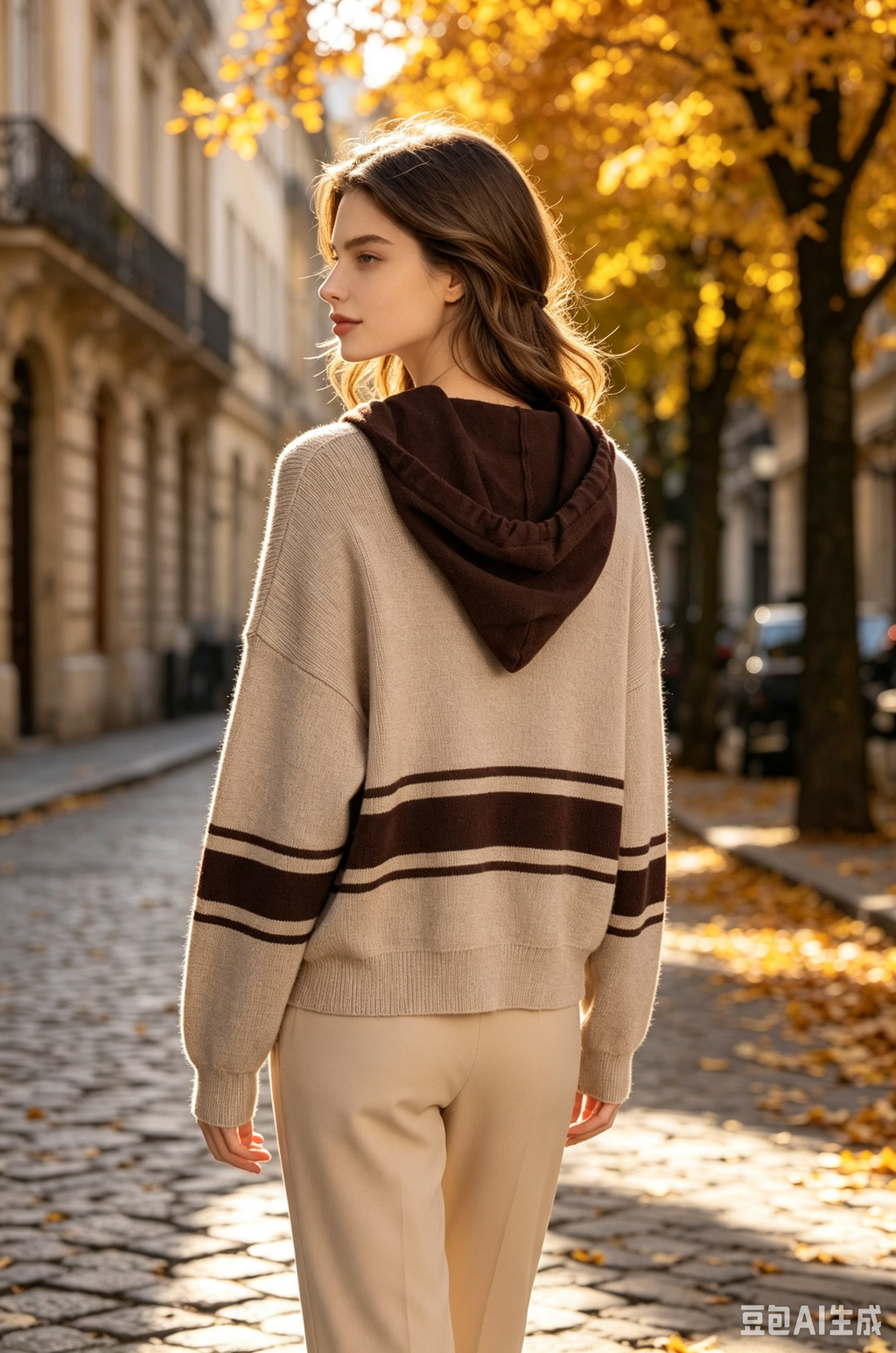 Knit Hoodie Sweater (Free Size)