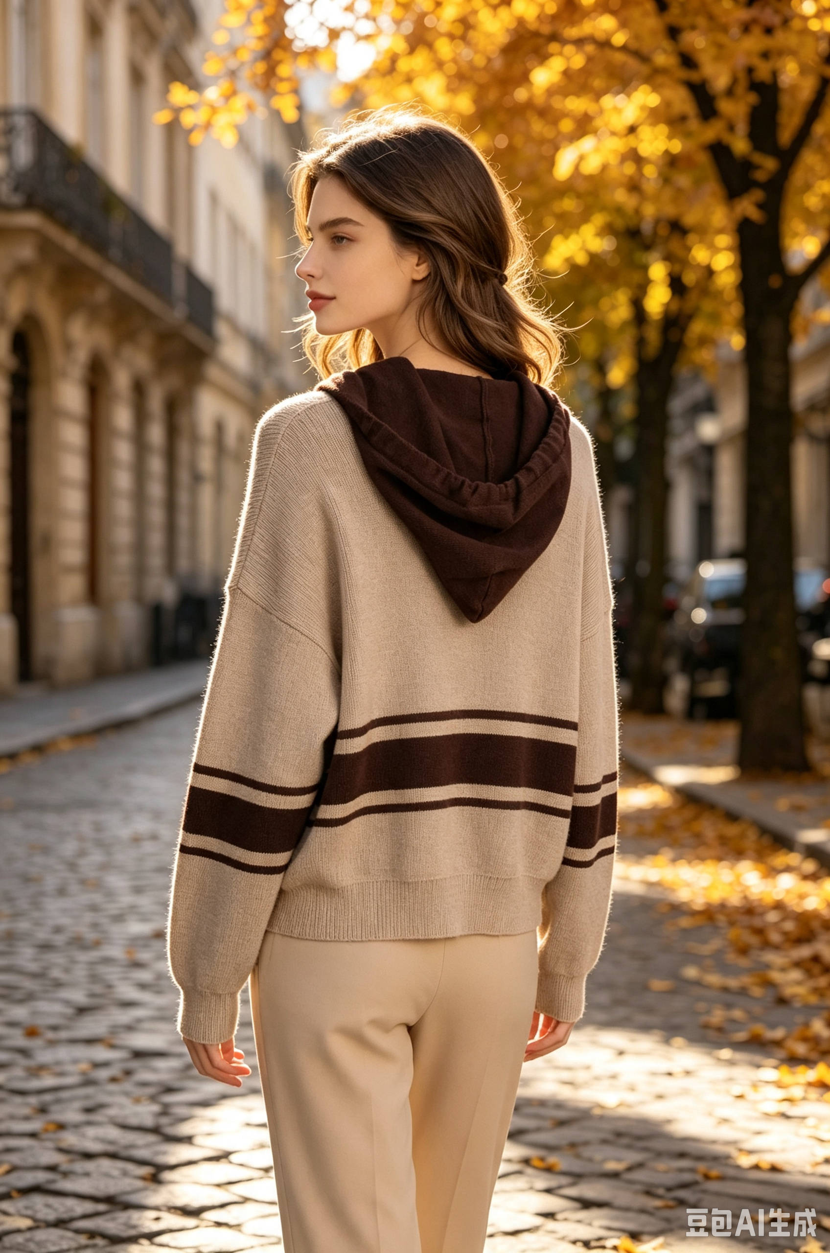 Knit Hoodie Sweater (Free Size)
