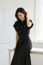 Full Button Up Dress (L size)