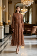Floral Sequin Dress in Brown (L size)