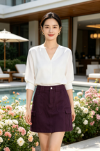 A-line Cargo Skirt