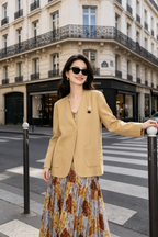 2 in 1 Blazer & Dress Set in Yellow (L size)