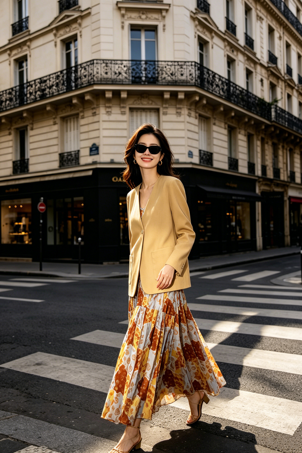 2 in 1 Blazer & Dress Set in Yellow (L size)
