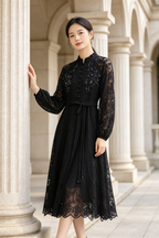 Lace Dress in Black (L size)