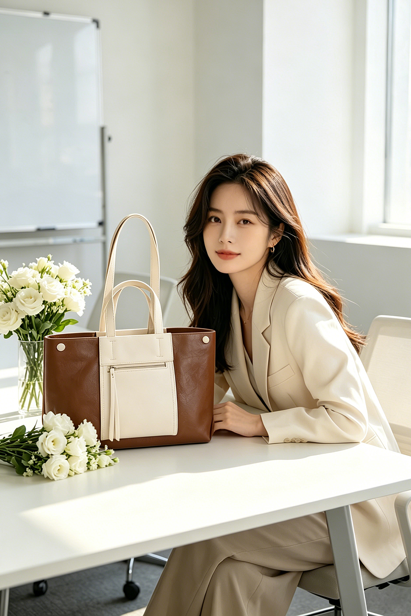 Brown Shoulder Tote Bag