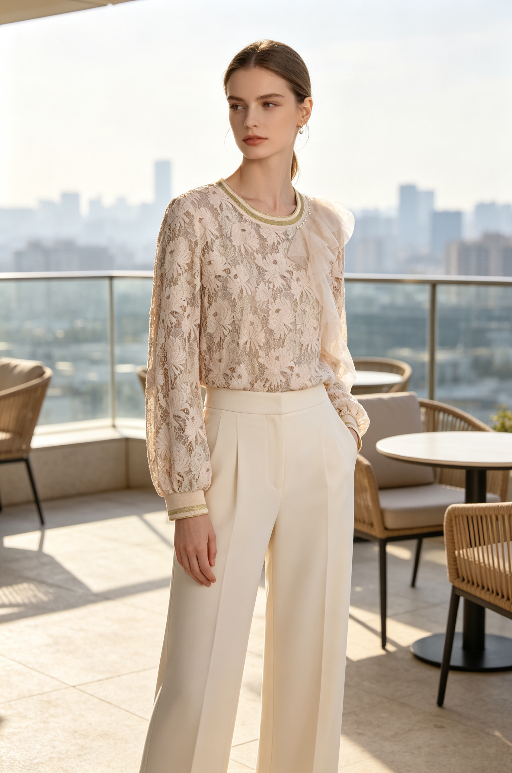Rosie Lace Sleeve Top