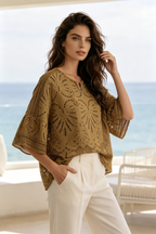 Helena Eyelet Blouse