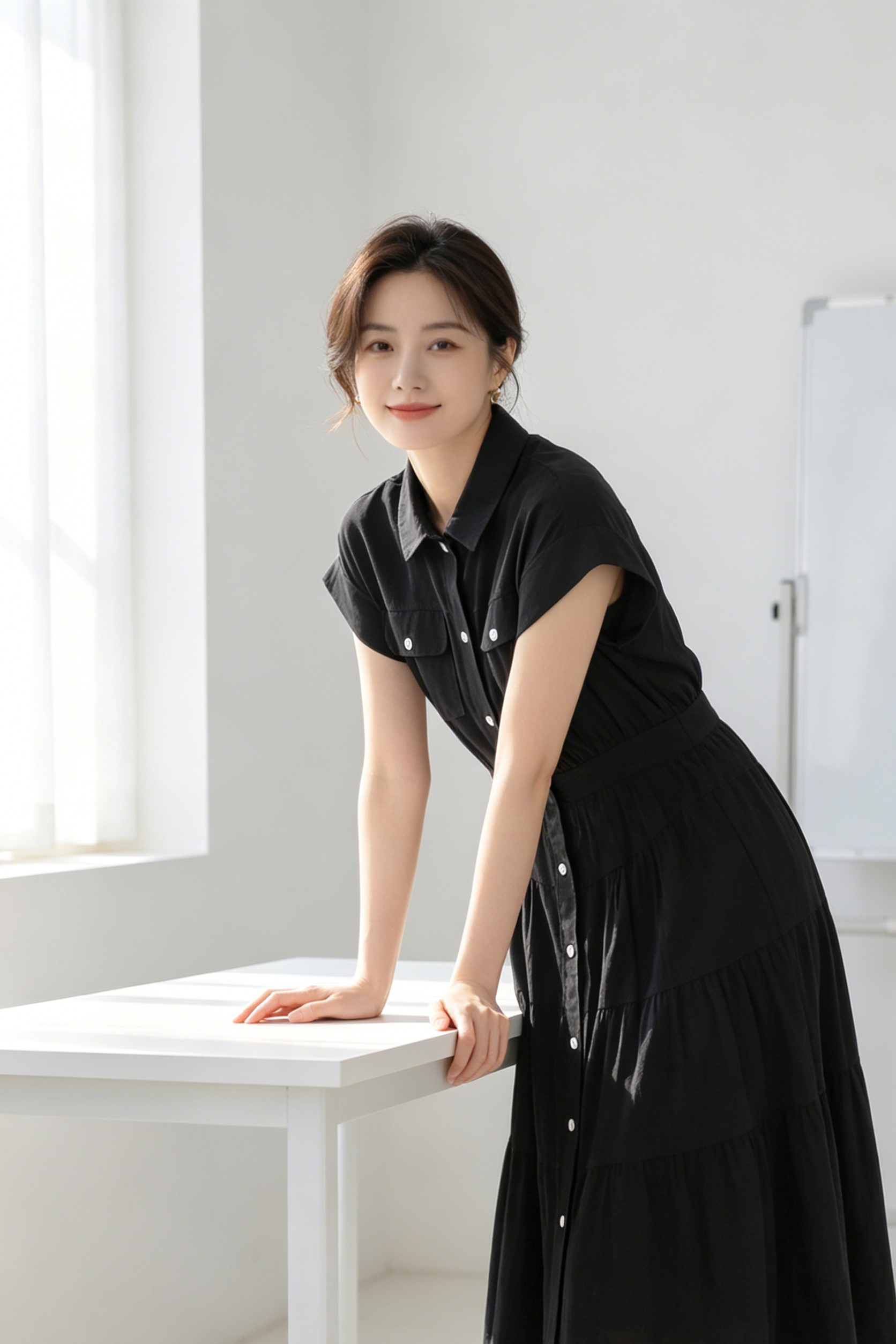 Full Button Up Dress (L size)