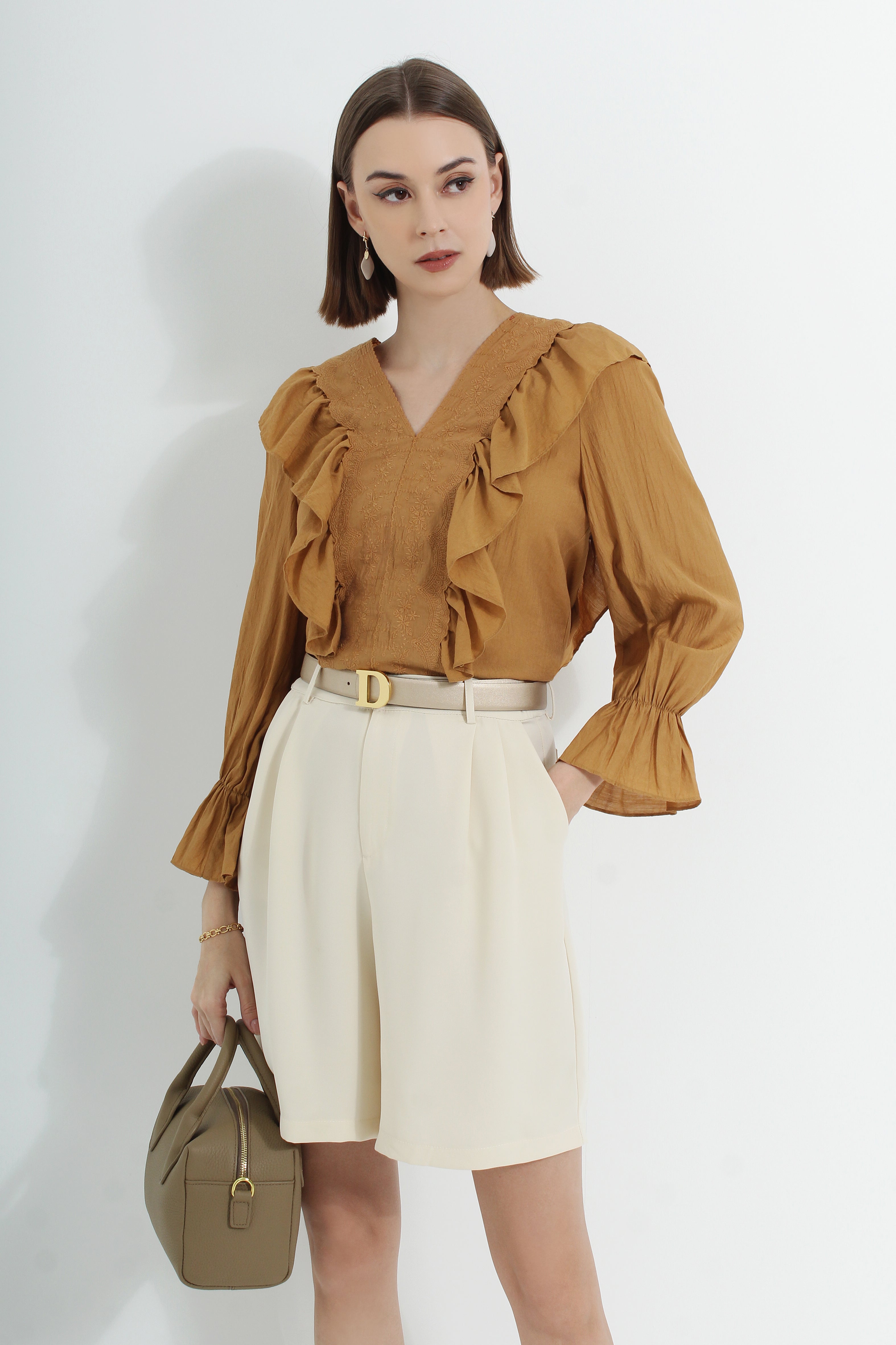 Harper_Embroidered_Ruffle_Blouse_Brown