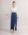 Front Slit Wide Leg Pants
