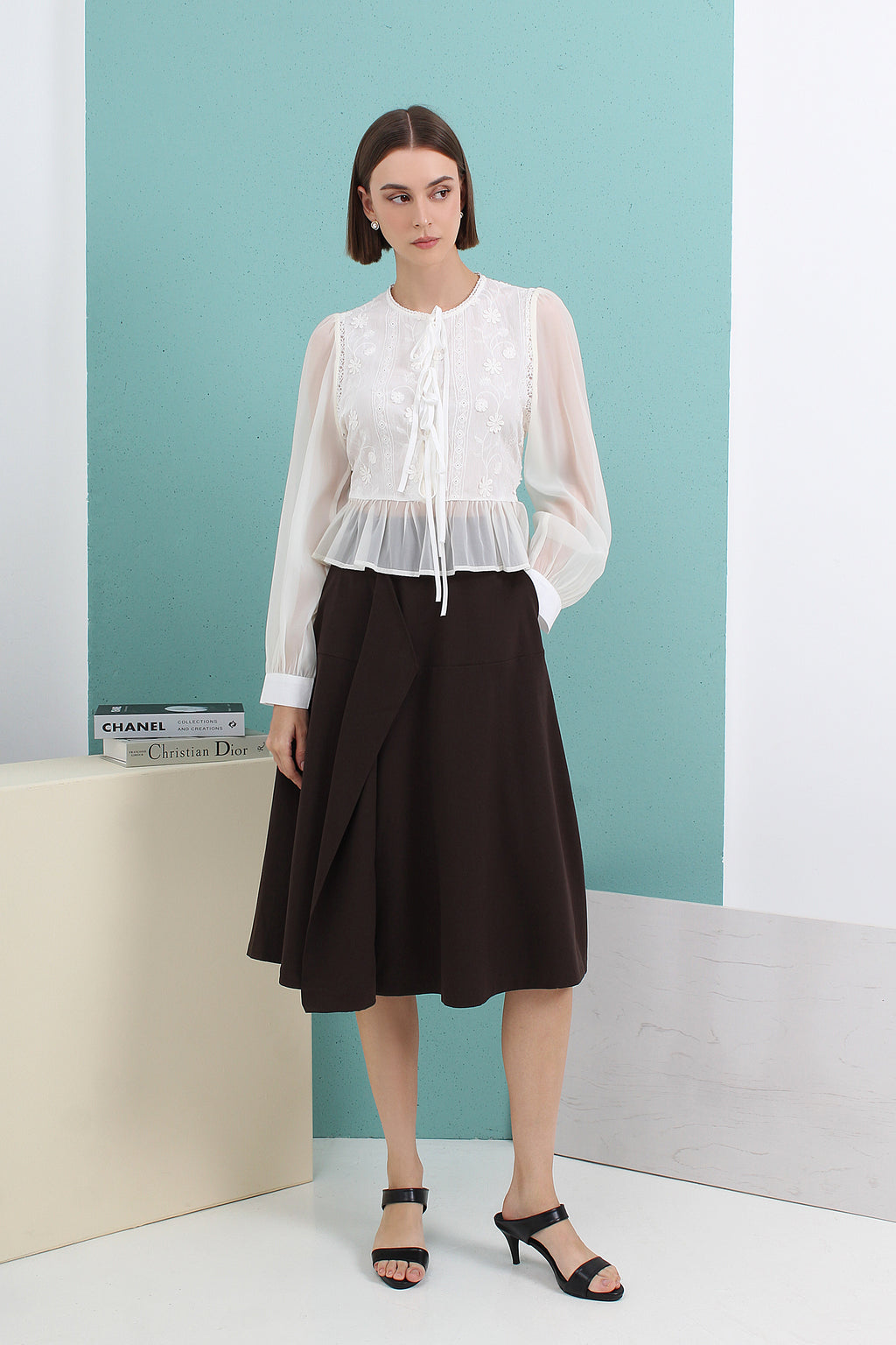 Flare Midi Skirt