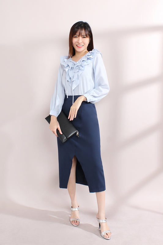 Auretta Double Layered Ruffles Blouse