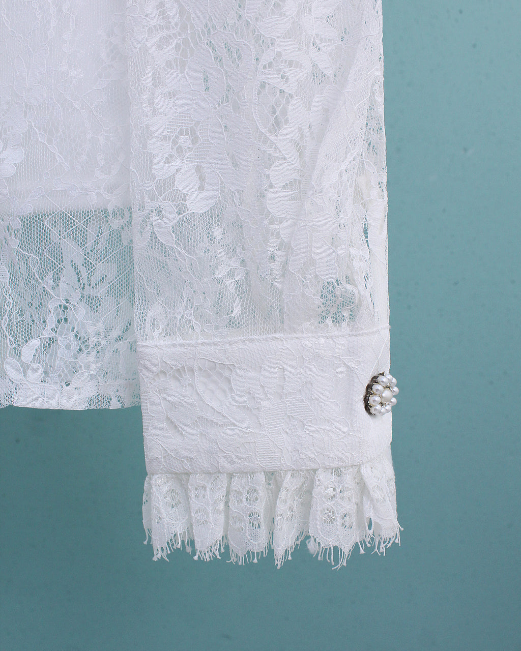Lace Blouse in White (M size)