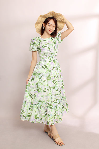 Althea Floral Ruffled Dress