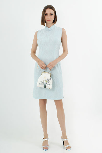 Heidi Cheongsam Shawl Lace Cloak Two Piece Dress
