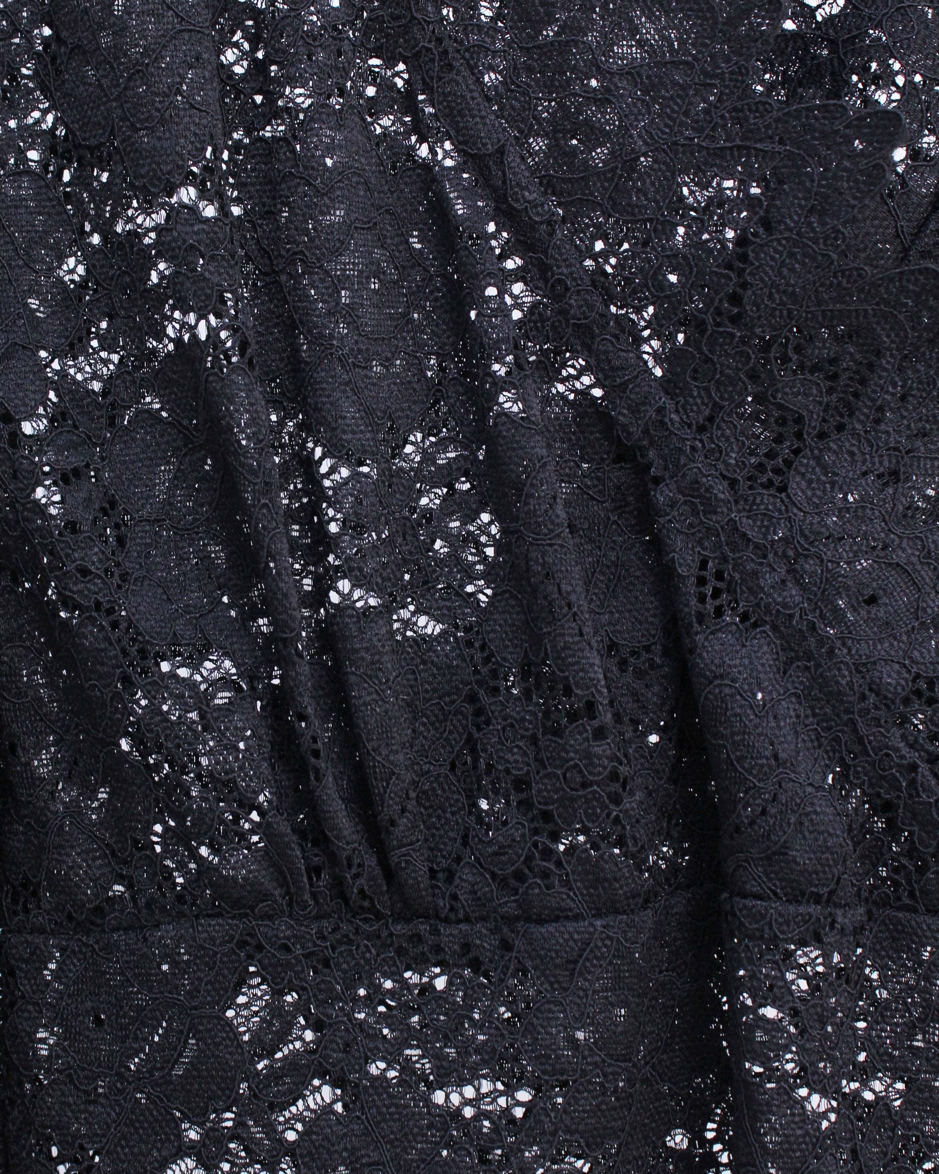 Nelly Lace Blouse in Black (M size)