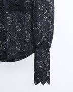 Nelly Lace Blouse in Black (M size)